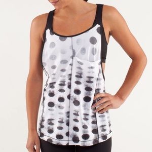 Lululemon Run For Your Money Tank Seaside Dot